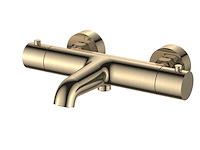Thermostatische badkraan - geborsteld goud pvd regn - afbeelding 1 van  4