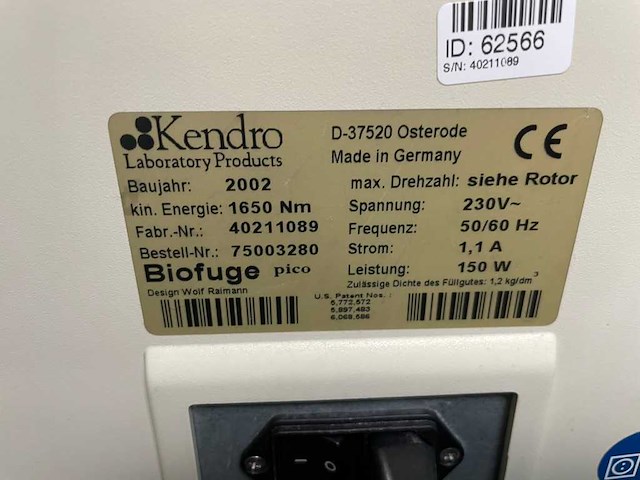 Thermowetenschappelijk - biofuse pico - centrifuge - afbeelding 4 van  6