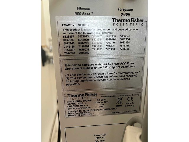 Thermowetenschappelijk - q exactief - massaspectrometer - afbeelding 5 van  5