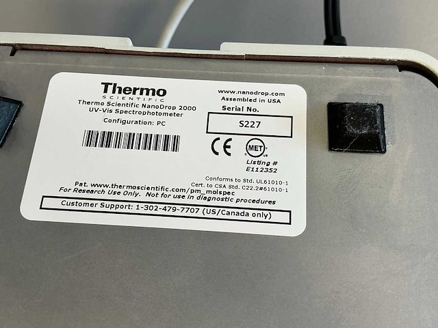 Thermowetenschappelijke nanodrop 2000 spectrofotometer - afbeelding 7 van  7