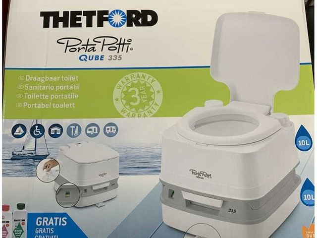 Thetford porta potti 335 chemical portable toilet white - afbeelding 2 van  10