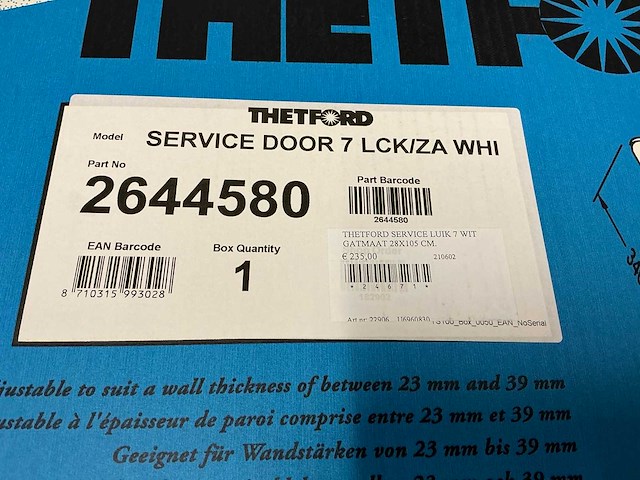 Thetford servicedeur (2x) - afbeelding 6 van  6