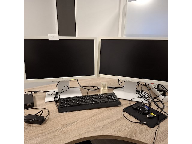 Thinkcentre met 2x monitor lenovo, 11dt, core i5 - afbeelding 2 van  8