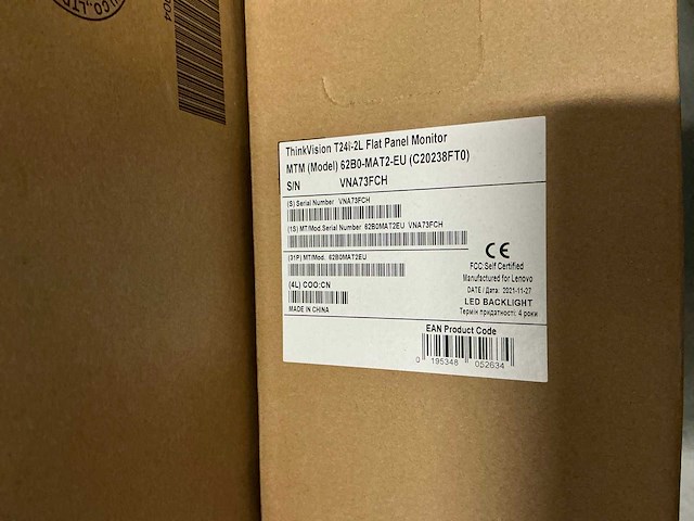 Thinkvision t24i-2l monitoren (10x) - afbeelding 3 van  3