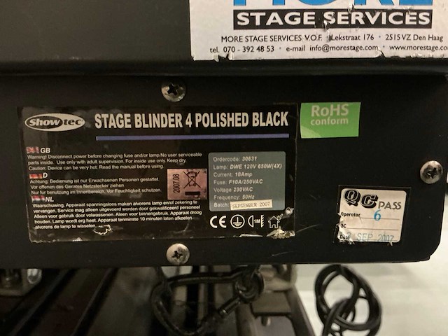 Thomas - blinder - par spotlights (4x) - afbeelding 3 van  3