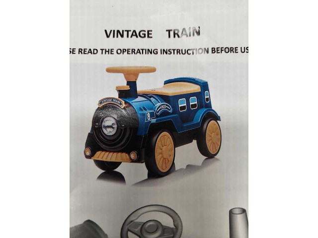 Thomas de trein loopfiets, blauw/zwart - afbeelding 1 van  3