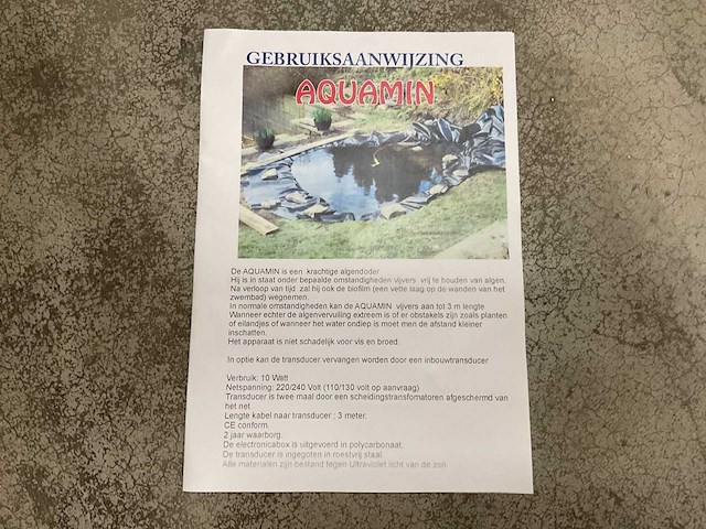 Thomas electronics aquamin ultrasoon algendoder - afbeelding 2 van  2