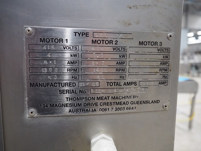 Thompson meat machinery - afbeelding 2 van  10