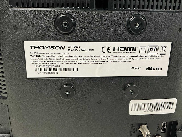 Thomson 32hf2s34 televisie - afbeelding 5 van  5