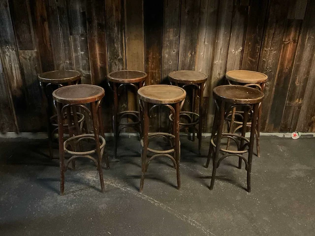 Thonet barkruk (7x) - afbeelding 2 van  7