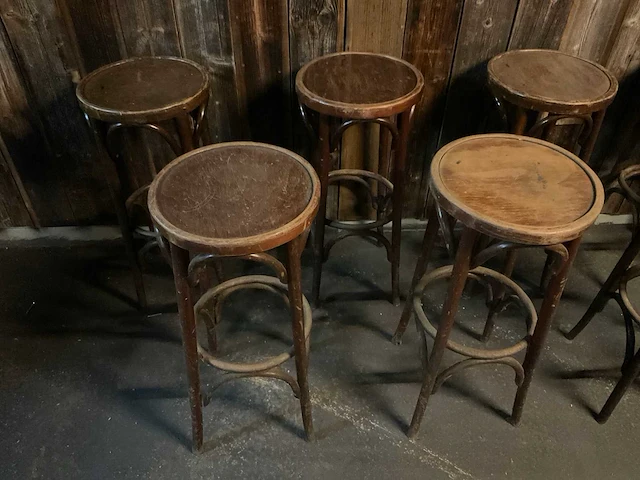 Thonet barkruk (7x) - afbeelding 3 van  7