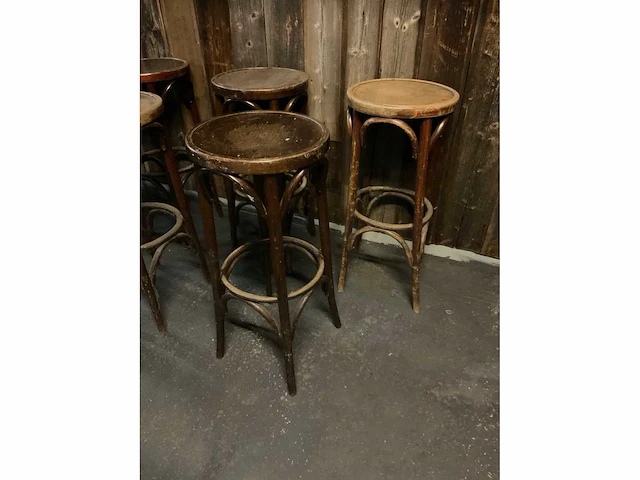 Thonet barkruk (7x) - afbeelding 5 van  7
