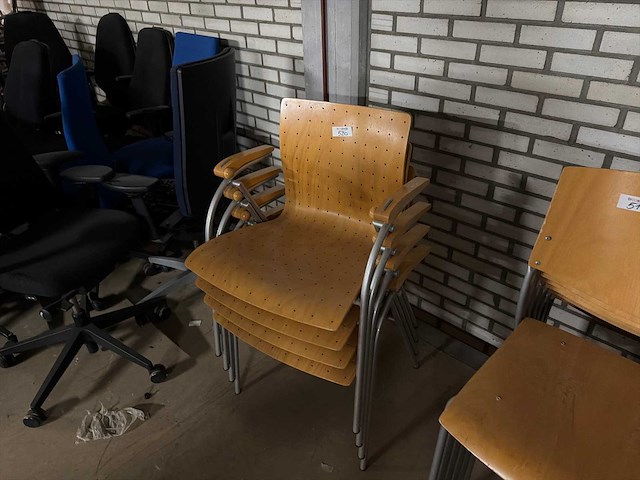 Thonet kantinestoel (4x) - afbeelding 1 van  3