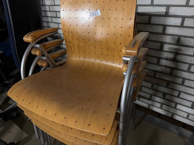 Thonet kantinestoel (4x) - afbeelding 2 van  3