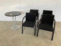 Thonet set 4 x stoel + tafel