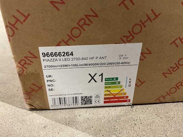 Thorn piazza ii led wandarmatuur (8x) - afbeelding 3 van  3