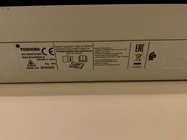 Thoshiba ras-b13j2kvg-e airconditioning - afbeelding 5 van  6