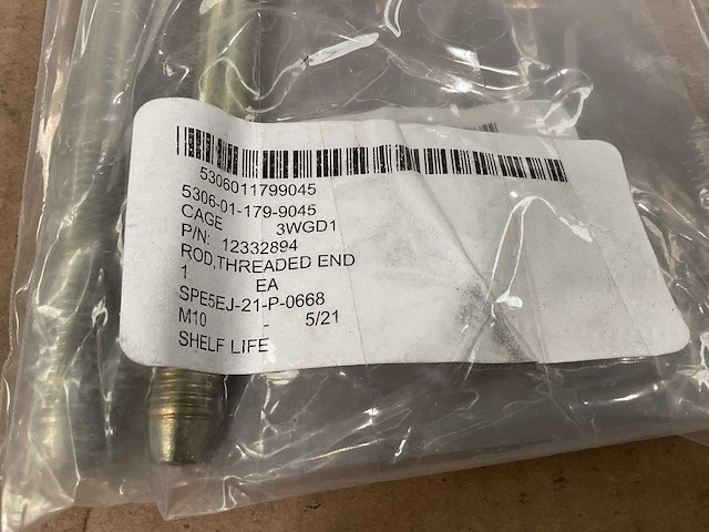 Threaded end rod (2x) - afbeelding 3 van  5