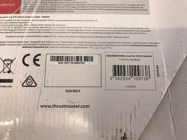 Thrustmaster (t150 rs) force feedback racing wheels (defect) (4x) - afbeelding 4 van  12