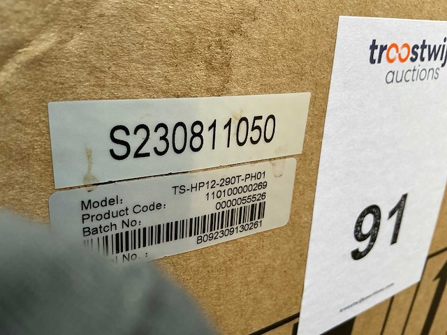 Thuisstroom ts-hp12-290t-ph01 warmtepomp - afbeelding 10 van  10