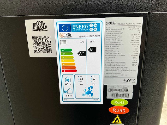 Thuisstroom ts-hp18-290t-ph01 warmtepomp - afbeelding 6 van  8