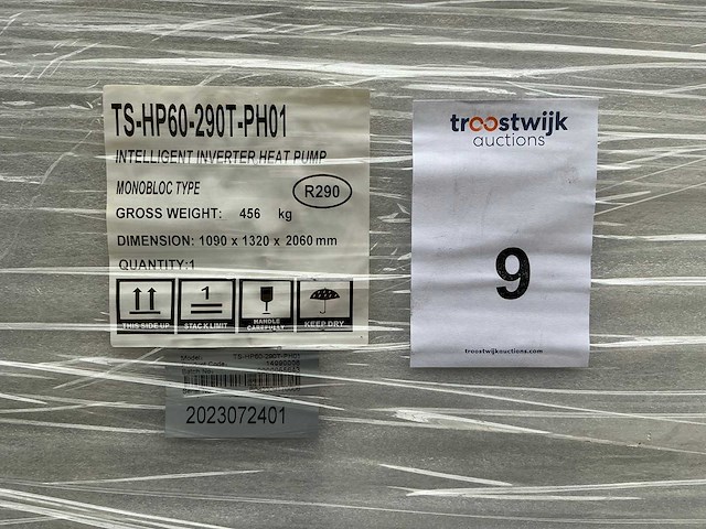 Thuisstroom/wattson power ts-hp60-290t-ph01 warmtepomp - afbeelding 2 van  10