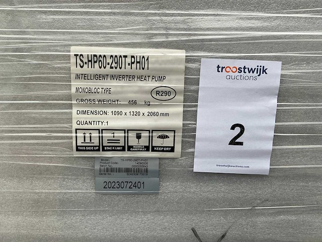 Thuisstroom/wattson power ts-hp60-290t-ph01 warmtepomp - afbeelding 10 van  10