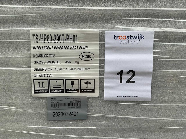 Thuisstroom/wattson power ts-hp60-290t-ph01 warmtepomp - afbeelding 2 van  10
