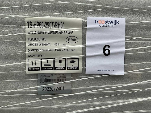 Thuisstroom/wattson power ts-hp60-290t-ph01 warmtepomp - afbeelding 2 van  10