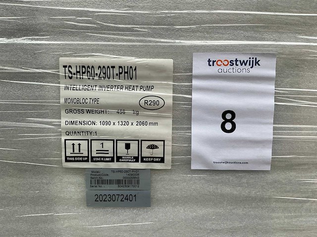 Thuisstroom/wattson power ts-hp60-290t-ph01 warmtepomp - afbeelding 2 van  10