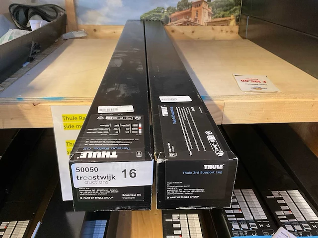 Thule 307310 & 306778 supplementaire steunpoot & spanstok dak montage - afbeelding 1 van  3