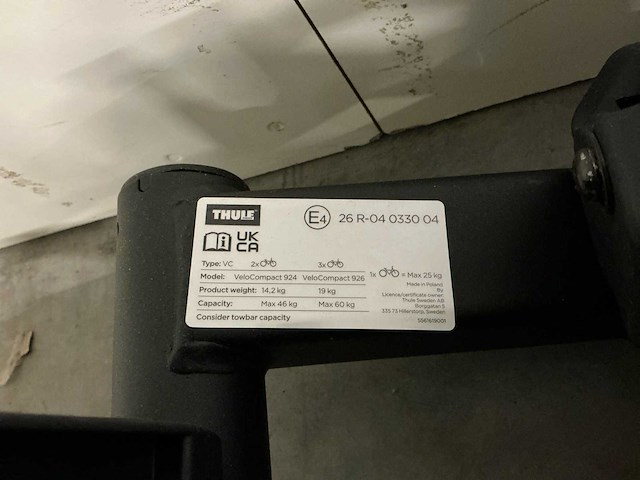Thule velocompact f 3 fietsendrager - afbeelding 4 van  6