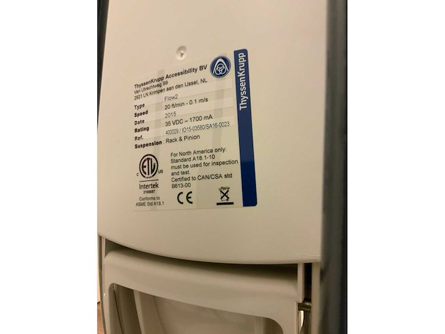 Thyssenkrupp flow 2 traplift - afbeelding 13 van  14