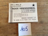 Ticket bal 1940 - afbeelding 1 van  1