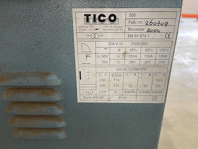 Tico - 200 - verrijdbaar elektrode lasapparaat - afbeelding 5 van  5