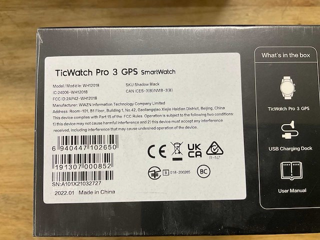Ticwatch pro 3 gps smartwatch - afbeelding 3 van  3