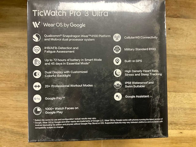 Ticwatch pro 3 ultra smartwatch - afbeelding 2 van  3