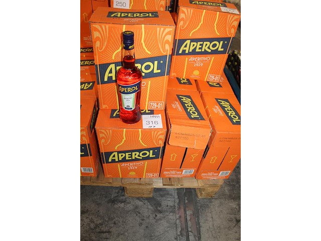 Tien dozen aperol. 60 flessen. - afbeelding 2 van  3