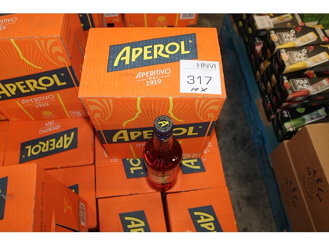 Tien dozen aperol. 60 flessen. - afbeelding 1 van  3