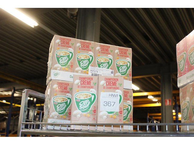 Tien dozen cup-a-soup champignon creme. - afbeelding 1 van  2