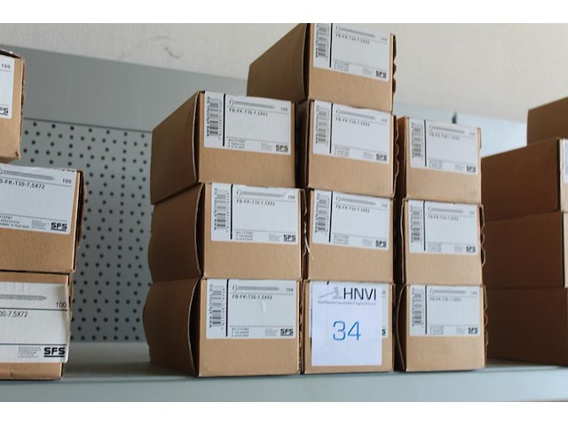 Tien dozen schroeven sfs fb-fk-t30-7,5x62 mm. - afbeelding 1 van  2
