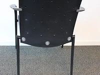 Tien vergaderstoelen blauw gestoffeerd - afbeelding 4 van  4