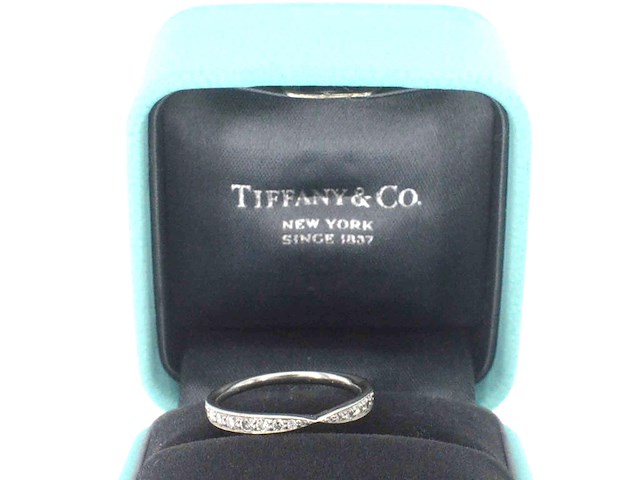 Tiffany & co - platina harmony ring met diamanten - afbeelding 1 van  11