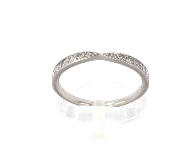 Tiffany & co - platina harmony ring met diamanten - afbeelding 8 van  11