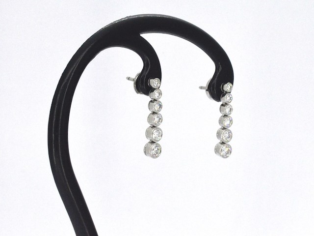 Tiffany & co - platina jazz tiffany & co druppel oorbellen - afbeelding 6 van  11