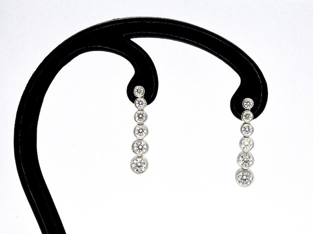 Tiffany & co - platina jazz tiffany & co druppel oorbellen - afbeelding 7 van  11