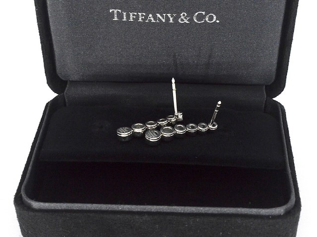 Tiffany & co - platina jazz tiffany & co druppel oorbellen - afbeelding 8 van  11
