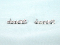 Tiffany & co - platina jazz tiffany & co druppel oorbellen - afbeelding 9 van  11