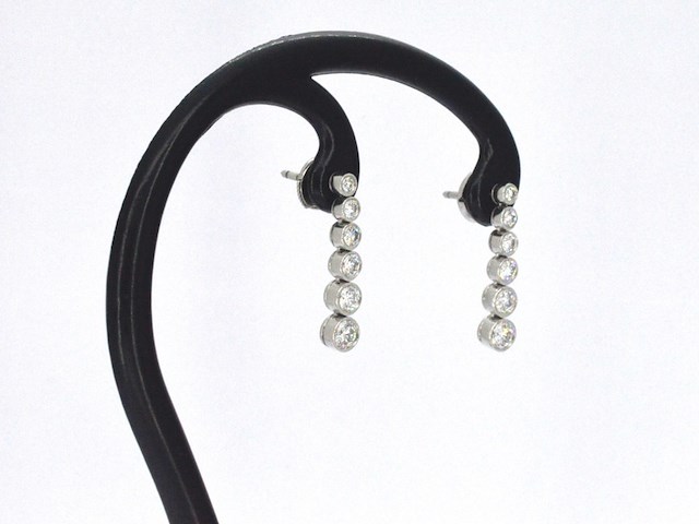 Tiffany & co - platina jazz tiffany & co druppel oorbellen - afbeelding 6 van  11