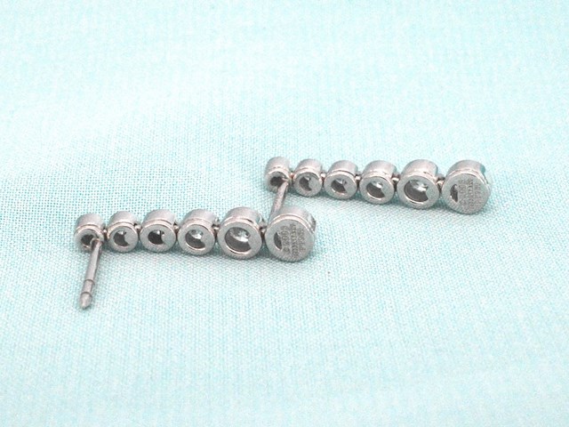Tiffany & co - platina jazz tiffany & co druppel oorbellen - afbeelding 11 van  11